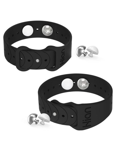 Pulseras Antináuseas Hion - 1 Par Negro, Acupresión