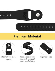 Pulseras Antináuseas Hion - 1 Par Negro, Acupresión 2