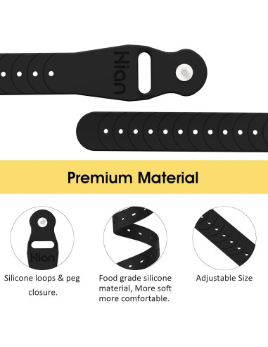 Pulseras Antináuseas Hion - 1 Par Negro, Acupresión