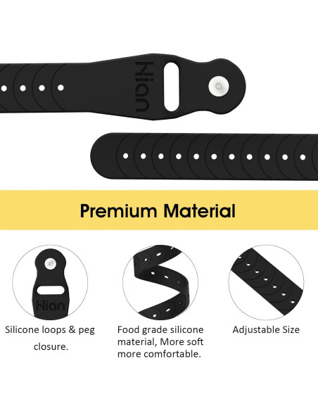 Pulseras Antináuseas Hion - 1 Par Negro, Acupresión