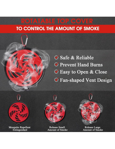 Soporte Portátil para Espirales de Mosquitos Colingmill - 3 Pcs