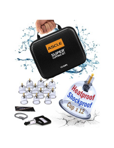 Juego de Ventosas ASCLE 12 Tazas a Prueba de Golpes y Calor