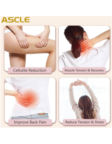 Juego de Ventosas ASCLE 12 Tazas a Prueba de Golpes y Calor