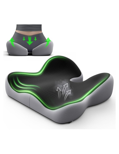 Cojín de Asiento Ergonomico Benazcap 46x43cm Alivio Ciático