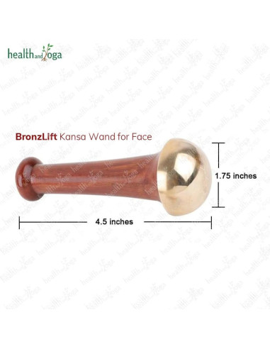 Masajeador Facial Kansa BronzLift HealthAndYoga - Domo Único