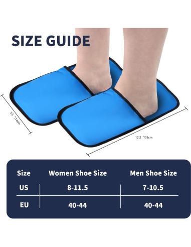 Pantuflas Enfriadoras HI FINE CARE para Pies Cansados - Azul Grande