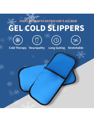 Pantuflas Enfriadoras HI FINE CARE para Pies Cansados - Azul Grande