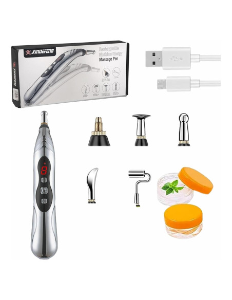 Bolígrafo de Acupuntura JIELUO 5 en 1 Recargable 9 Niveles