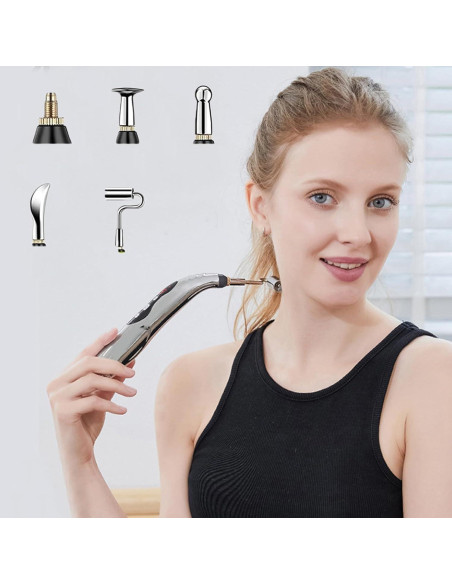 Bolígrafo de Acupuntura JIELUO 5 en 1 Recargable 9 Niveles