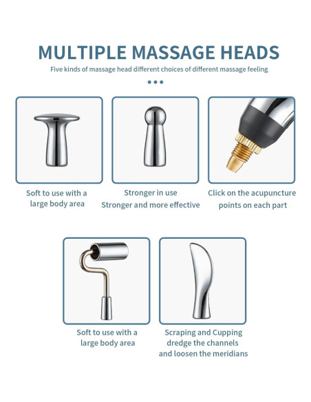 Bolígrafo de Acupuntura JIELUO 5 en 1 Recargable 9 Niveles