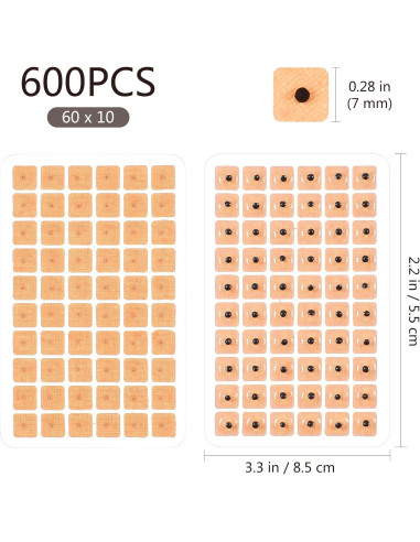 Cuentas Semillas de Vacaria ROSENICE para Acupuntura 600 Piezas