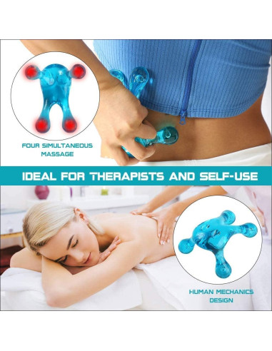 Herramienta de Masaje de Palma MIGLEO YMAG01-A 4 Puntos Alivio Dolor