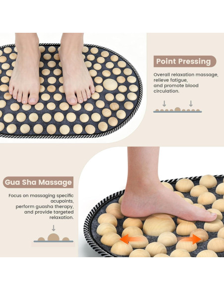 Alfombra de Acupresión para Pies Yingxue 60x40cm Antifatiga