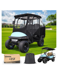 Cubierta de Lluvia 10L0L para Carro de Golf Club Car 4 Pasajeros