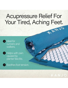 Almohadilla de Acupresión Kanjo para Pies - Espuma Memoria 41.9cm 2