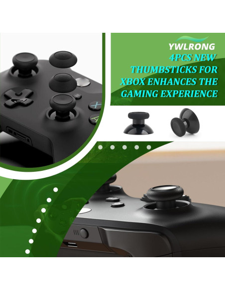 Reemplazo Joystick Xbox One S/X YWLRONG 4 Piezas Naranja