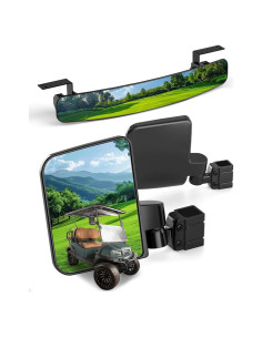 Kit de Espejos para Carro de Golf HOWBOW - Plegables y Ajustables