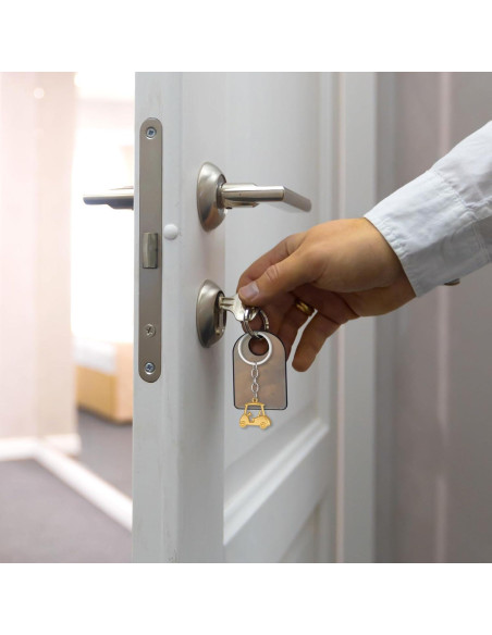 Llavero de Carrito de Golf Metalico Skrfren - 2 Piezas Oro y Plata