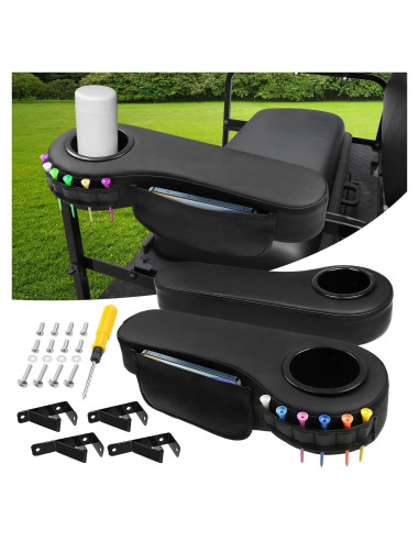 Reposabrazos Trasero iLSKW para Carro de Golf con Soporte para Vaso