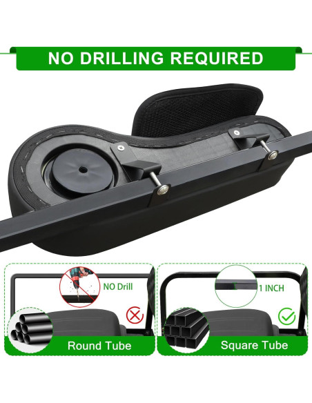 Reposabrazos Trasero iLSKW para Carro de Golf con Soporte para Vaso