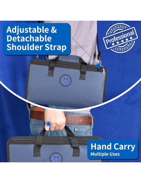 Bolsa de cuchillos XYJ para chefs, lona resistente 6 bolsillos