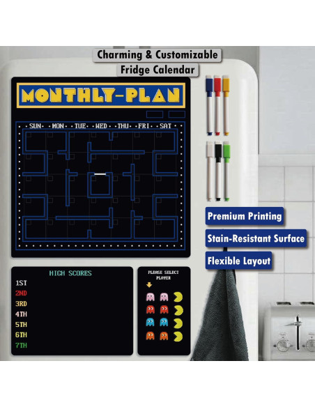 Planificador Magnético Jooday para Refrigerador - Juego Retro