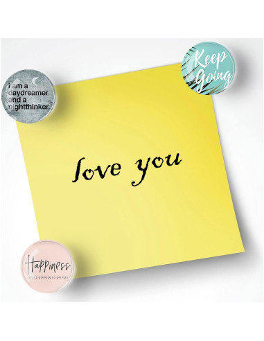 12 Imanes de Refrigerador de Vidrio Poitvd 3 cm Decorativos