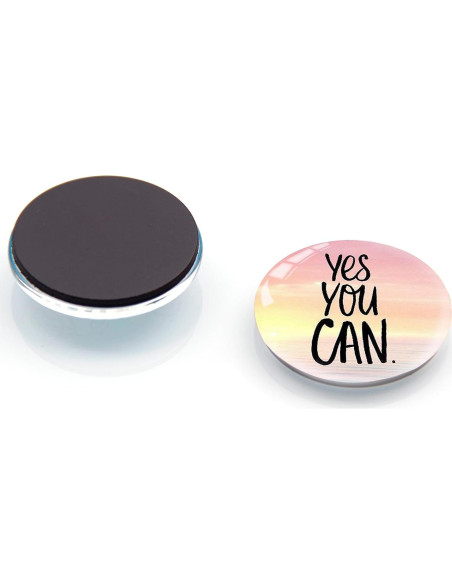 12 Imanes de Refrigerador de Vidrio Poitvd 3 cm Decorativos