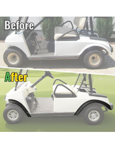 Guardabarros Delanteros y Traseros CYOOYC para Club Car DS 1993-2025 2