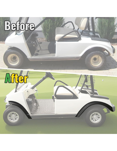 Guardabarros Delanteros y Traseros CYOOYC para Club Car DS 1993-2025