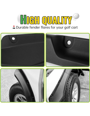 Guardabarros Delanteros y Traseros CYOOYC para Club Car DS 1993-2025