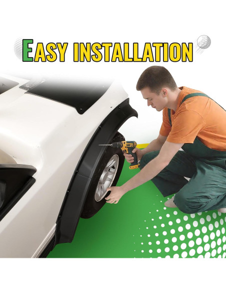 Guardabarros Delanteros y Traseros CYOOYC para Club Car DS 1993-2025