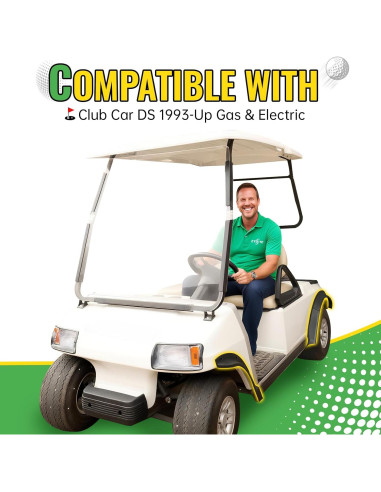 Guardabarros Delanteros y Traseros CYOOYC para Club Car DS 1993-2025