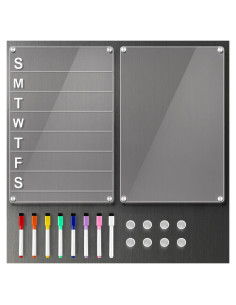 Juego de Tableros Magnéticos Acrílicos LANDNEOO 30.48x20.32cm