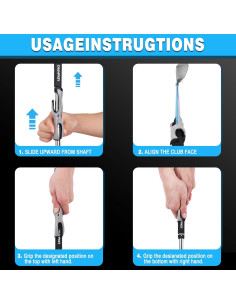 Entrenador de Agarre de Golf CHAMPKEY - Diestro, Goma, Azul 2