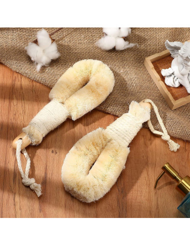 Cepillo Exfoliante Seco Suttmin 2 Pcs Fibra de Sisal 23 cm