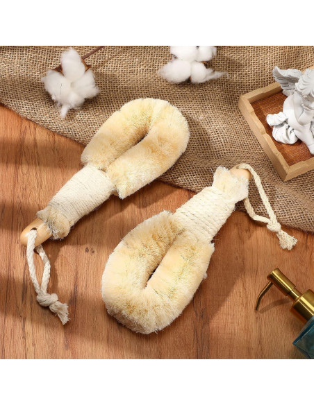 Cepillo Exfoliante Seco Suttmin 2 Pcs Fibra de Sisal 23 cm