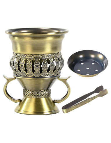 Quemador de Incienso Mubkhara PINCASOL Bronce 11.4 cm