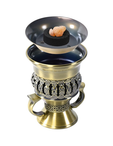 Quemador de Incienso Mubkhara PINCASOL Bronce 11.4 cm