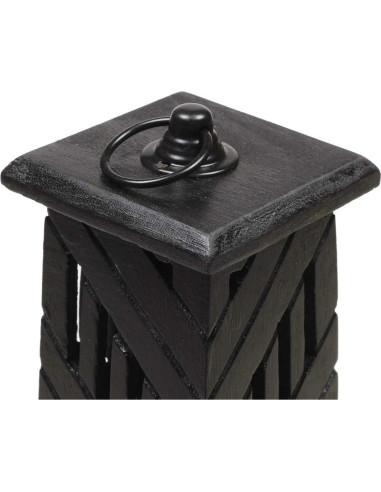 Soporte de Incienso ARTISENIA Torre Negra Madera de Rosa 30.5 cm
