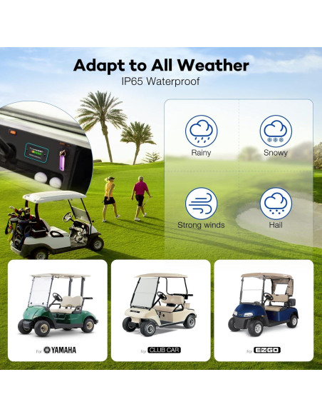 Monitor de Batería LED ELMCONFIG BM210 12V a 72V para Carritos