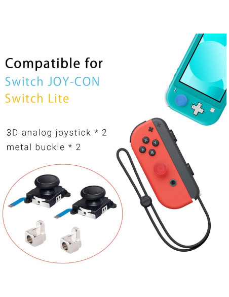Kit Reparación Joycon LONANDY 2 Piezas para Nintendo Switch