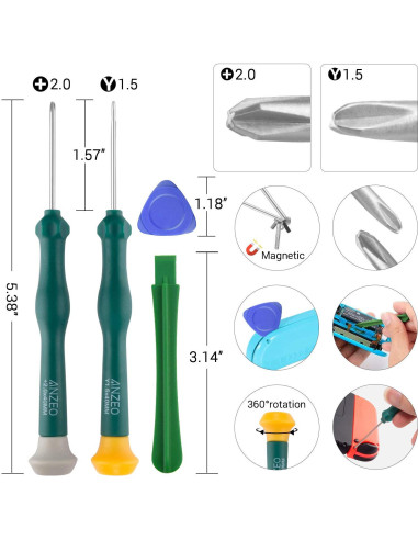 Kit Reparación Joycon LONANDY 2 Piezas para Nintendo Switch