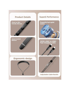 Cable de Carga Rápida USB C a USB C Aioneus 1.37m 100W 2