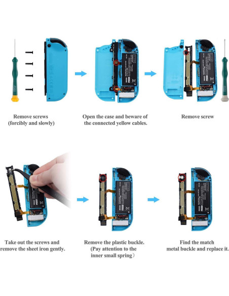 Kit Reparación Joycon LONANDY 2 Piezas para Nintendo Switch