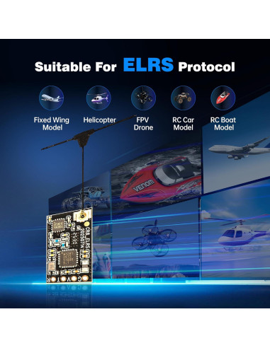 Controlador FPV C8 ELRS StarDrone con Receptor CR8 ELRS