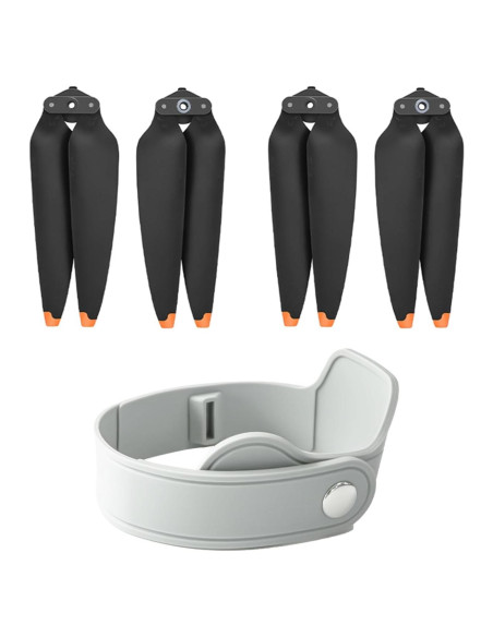 4 Hélices DJI Air 3/3S + Soporte Correa Protector BEHORSE