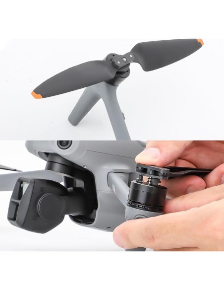 4 Hélices DJI Air 3/3S + Soporte Correa Protector BEHORSE