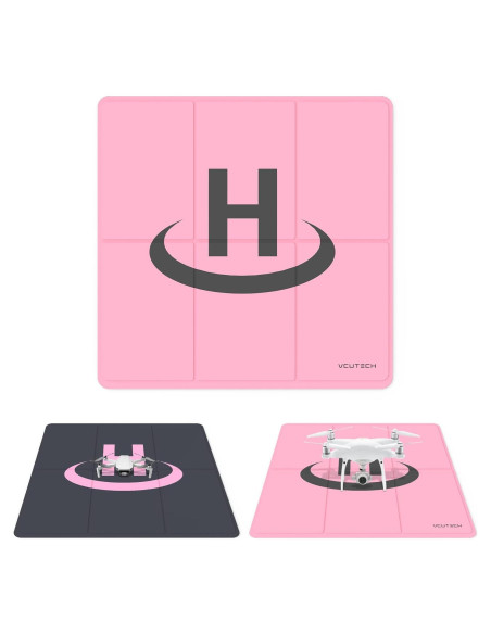 Plataforma de Aterrizaje para Drones VCUTECH 65 cm Rosa