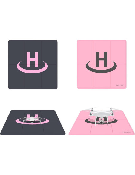 Plataforma de Aterrizaje para Drones VCUTECH 65 cm Rosa